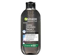 Garnier - Gelée Micellaire Tout en 1 au Charbon - Nettoie, Démaquille et Réduit les points noirs - Visage, Yeux et Lèvres - Peaux à Imperfections - 400 ml