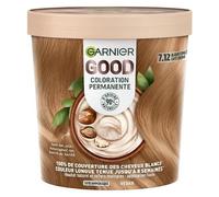 Garnier - Coloration Permanente - Sans Ammoniaque - 90% d'Ingrédients d'Origine Naturelle - Beurre de Karité - 100% Couverture Cheveux Blancs - GOOD Blond Foncé Café Crème 7.12