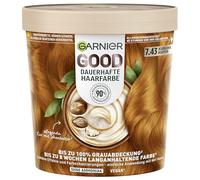 Garnier GOOD Coloration permanente 7.43 Curcuma cuivre - Coloration sans ammoniaque, jusqu'à 100% de couverture des cheveux blancs, 1 pièce