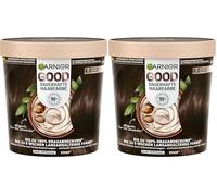 Garnier GOOD Coloration permanente pour cheveux 4.0 Marron cacao - Coloration sans ammoniaque, jusqu'à 100% de couverture des cheveux blancs, 1 pièce (Lot de 2)