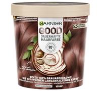 Garnier GOOD Coloration permanente pour cheveux 5.5 - Couleur châtain rouge hibiscus - Coloration sans ammoniaque - Jusqu'à 100% de couverture des cheveux blancs