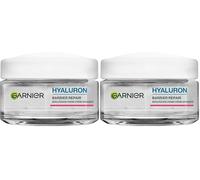 Garnier Hyaluron Barrier Repair : crème apaisante pour le visage pour les peaux sensibles, hydratation et régénération de la barrière cutanée 48 h avec beurre de karité, acide hyaluronique et aloe