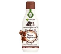 Garnier Masque de lait ultra doux au marron cacao, lisse et nourrit les cheveux sans les alourdir