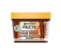 Garnier - Masque Multi-Usage au Beurre de Cacao - Nutrition des Boucles - Formule Vegan à 97% d'Ingrédients d'Origine Naturelle - Pour Cheveux Bouclés à Frisés - Fructis Hair Food - Maxi Format 390 ml
