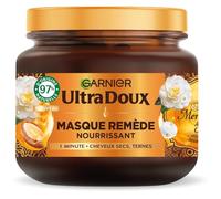 GARNIER - Masque Ultra Doux pour Cheveux Secs, Nourrissant à l’Huile d’Argan et Camélia (340mL) - Le Lot De 3