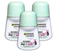 Garnier Mineral Invisible Black,White & Colors Lot de 3 bidons de 3 flacons de 50 ml anti-transpirants