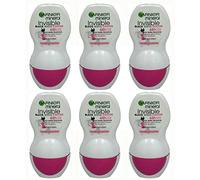 Garnier Mineral Invisible Black,White & Colors Lot de 6 roll-on anti-transpirants 50 ml