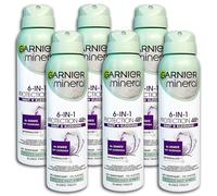 Garnier Mineral Lot de 6 déodorants anti-transpirants 6 en 1 150 ml