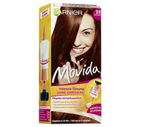 Garnier Movida Lot de 3 tubes de coloration intense Châtaignier (couleurs vives, même pour les cheveux gris, sans ammoniaque)
