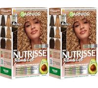 Garnier Nutrisse Blonde Lift Éclaircissant pour cheveux foncés au caramel avec 4 niveaux d'éclaircissement sans décoloration préalable (Lot de 2)