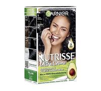 Garnier Nutrisse Coloration permanente aux huiles de fruits nourrissantes, tenue 8 semaines, teinte ultra crème, 10 Liquorice