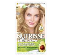Garnier Nutrisse Cream Light Natural Blonde 9. | Jusqu'à 100 % de couverture des cheveux blancs, couleur riche et durable de 8 semaines, 5 fois plus solides