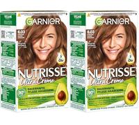 Garnier Nutrisse Ultra Creme Coloration permanente pour cheveux 6.03 Blond foncé doré naturel avec couverture jusqu'à 100% des cheveux blancs (Lot de 2)