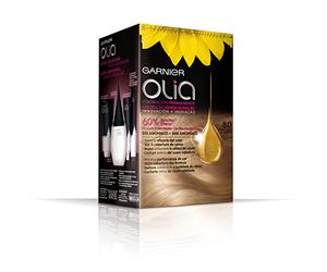 Garnier Olia Coloración Permanente Sin Amoniaco Para Un Olor Agradable Con Aceites Florales De Origen Natural - Rubio Claro 8.0