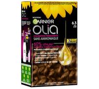 Garnier Coloration Permanente - Sans Ammoniaque - Aux Huiles Naturelles de Fleurs - Châtain Miel Doré (6.3) - Olia