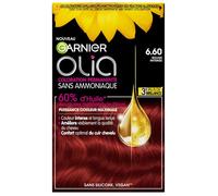 Garnier Coloration Permanente Intense Olia Vivids – à l'huile sans ammoniaque – 6.60 Rouge Intense