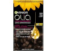 Garnier Coloration Permanente – Sans Ammoniaque, aux Huiles de Fleurs – Châtain Clair Fondant 5.0