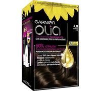 Garnier Coloration Permanente – Sans Ammoniaque aux Huiles Naturelles de Fleurs – Châtain Pur (4.0)
