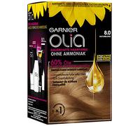 Garnier Olia Coloration pour cheveux, contient 60% d’huiles de fleurs pour des couleurs intenses - Sans Ammoniaque - 3 x 1 pièce