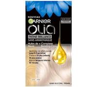 Garnier Olia Patine Brillance Coloration Semi-Permanente Blond Cendré 10.01 | Neutralise reflets orangés 4 semaines, Complexe Bonding Care, Résultat 10 minutes, Formule gel huile