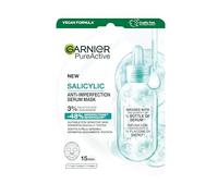 Garnier Salicylic Anti-Imperfection Serum Face Mask, 3% Niacinamide + Salicylic + Aha + Centella Asiatica 28g