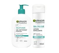 GARNIER Pure Active - Exfoliant Visage + Nettoyant Visage Niacinamide - Réduit L'Apparence Des Imperfections - Vegan & Cruelty Free - Tous Types De Peaux - Homme & Femme