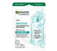 Garnier Salicylic Anti-Imperfection Serum Face Mask, 3% Niacinamide + Salicylic + Aha + Centella Asiatica 28g