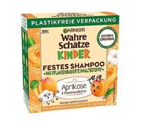 Garnier Shampoing ferme pour enfants, shampooing doux pour cheveux sensibles et facile à démêler, à l'abricot et à la fleur de coton, 1 x 60 ml