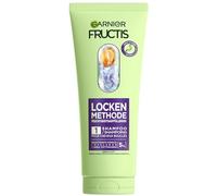 Garnier Shampooing hydratant pour tous les types de boucles - Avec 5% d'acide hyaluronique et d'acides gras de karité - Végétalien - Sans silicone - Méthode de boucles fructis - 1 x 200 ml