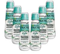 Garnier Shampooing Sec Cheveux Gras et Plats Effet Anti-Graisse et Boost Volume Shampooing à Formule Vegan Fructis Invisible Coco Water 6x100ml