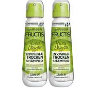 Garnier Shampooing Sec, Invisible Anti Plaque, Cheveux Gras avec Boost de Volume, Parfum Agrumes Frais, Yuzu Lemon, Fructis, 100 ml (Lot de 2)