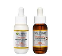 Garnier Skin Active - Coffret Sérum Jour Anti-Taches Brunes + Sérum Nuit Booster d’Éclat - Soins Visage Enrichis en Vitamine C - Vegan & Cruelty Free - Tous Types de Peaux - 2 x 30 ml