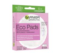 Garnier Skin Active Coton Démaquillant Réutilisable et Lavable, Microfibres Doux, Lot de 3 Disques