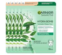 Garnier Skin Active Hydra Bomb Sheet Mask Green Tea - 5 pièces - Masque facial pour peaux normales et mixtes