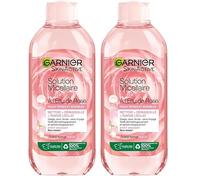 GARNIER Skin Active - Solution Micellaire Tout En 1 - Nettoie, Démaquille, & Ravive L'Éclat - Micelles & Eau de Rose - Vegan & Cruelty Free - Visage, Yeux, Lèvres - Peaux Ternes & Sensibles - 400 ml