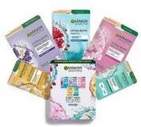 Garnier SkinActive Coffret de 5 Masques en Tissus - Boîte 5 masques en tissus