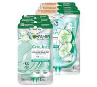 Garnier SkinActive Cryo Jelly Masque contour des yeux anti-fatigue en tissu effet glace 3 applications + masque facial anti-fatigue en tissu effet glace 3 applications