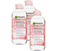 Garnier SkinActive Eau Micellaire Démaquillante Eau De Rose Peaux Ternes 3x400ml Promo 2+1 Gratuit
