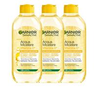 Garnier SkinActive Eau micellaire tout-en-1 avec vitamine C, pour peaux ternes et non uniformes sans rinçage, 3 x 400 ml