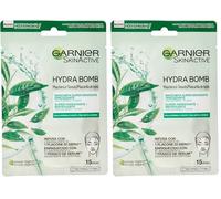 Garnier SkinActive Hydra Bomb Masque en tissu super hydratant et matifiant - 28g (Lot de 2)