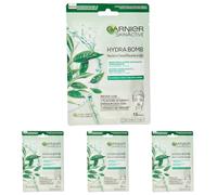 Garnier SkinActive Hydra Bomb Masque en tissu super hydratant et matifiant - 28g (Lot de 4)