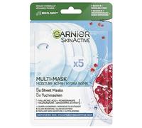 Garnier - SkinActive - Masques Tissus Hydrabomb Grenade - Hydratant et Repulpant - Lot de 5 Masques