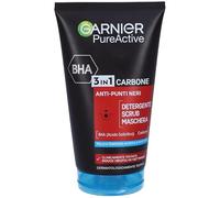 Garnier SkinActive – Nettoyant 3 en 1 PureActive Charbon anti-points noirs – Gel Myrtille 150 ml