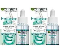 Garnier SkinActive - Sérum Gel Repulpant Hyaluronic Aloe - Soin Enrichi en Acide Hyaluronique et Aloe Vera - Pour Tous Types de Peaux - 30 ml (Lot de 2)