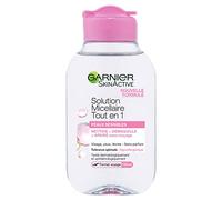 GARNIER Skin Active - Solution Micellaire Tout En 1 - Nettoie, Démaquille, Apaise - Micelles Et Glycérine Végétale - Sans Parfum - Vegan & Cruelty Free - Visage, Yeux, Lèvres - Peau Sensible - 100 ml
