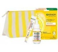 Garnier Skin Active - Trousse Routine Éclat Visage à la Vitamine C - Sérum Anti-Taches 30 ml + Soin Yeux 15 ml + Masque Tissu Hydratant - Illuminateur, Hydratant, Anti-Cernes - Peaux Ternes