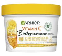 Garnier Soin corporel nourrissant pour peaux ternes et sèches - Beurre corporel avec mangue et vitamine C - Pour jusqu'à 48 heures d'hydratation - 1 x 380 ml
