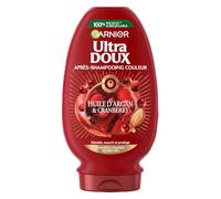 GARNIER - Soin Ultra Doux pour Cheveux Colorés, Nutrition à l’Huile d’Argan et Cranberry (250mL) - Le Lot De 3