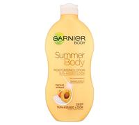 Garnier Summer Body Gradual Tan Moisturiser Deep 400ml, For A Radiant, Sun Kissed Glow, Suitable For Face & Body, 24 Hour Hydration & A Natural Even Tan, Fast Absorption, Vegan Formula