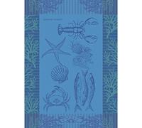 Garnier Thiebaut 45480 Torchon en Coton Bleu océan 56 x 77 cm